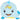 Tummy-time / Play-time Mat With Sensory Pillow - Whale Fish-Blue - MyMilestones 